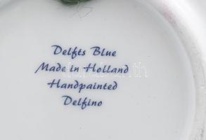 Amszterdami virágvásár. Delft dísztál. Hibátlan, d: 18 cm