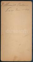 1890 Horváth Balázs Ferenc (1858-1913) bölcseleti doktor, premontrei áldozópap, főgimnáziumi tanár p...