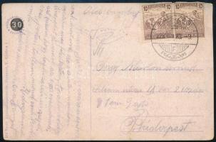 1923 Karcag, Fő tér, piac, étterem és kávéház. Vasúti levelezőlapárusítás 244. (r)