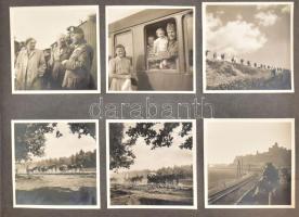 cca 1941 Bevonulási és keleti front fotók, összesen 114 db érdekes, jól komponált fotó a vonuló és h...