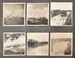 cca 1941 Bevonulási és keleti front fotók, összesen 114 db érdekes, jól komponált fotó a vonuló és h...