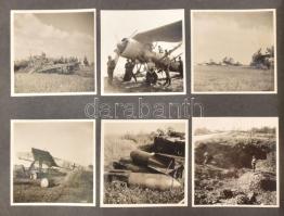 cca 1941 Bevonulási és keleti front fotók, összesen 114 db érdekes, jól komponált fotó a vonuló és h...