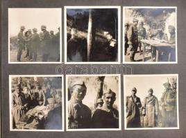 cca 1941 Bevonulási és keleti front fotók, összesen 114 db érdekes, jól komponált fotó a vonuló és h...