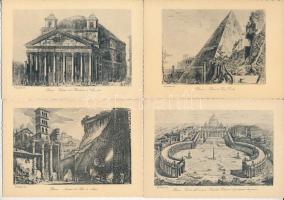 ROMA ANTICA - 40 db régi olasz képeslap / 40 pre-1945 Italian postcards. Inc. Piranesi