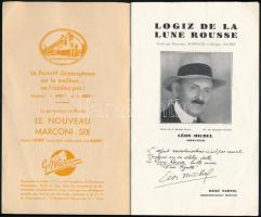 cc 1940 Logiz de la lune rousse varietéműsőr képes műsorfüzete, benne sok reklámmal 20 p