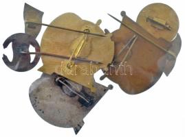 ~1970-1980. "MOH Rt. - Törzsgárda" (3xklf) műgyantás jelvény 10 - 20 - 25 év után + "...