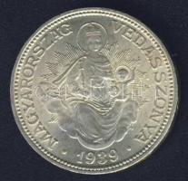 1939. 2P Ag "Madonna" T:2- kis ph