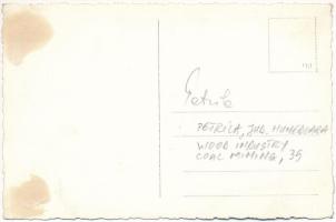 Petrilla, Petrila (Hunyad); szénbánya, fűrésztelep / coal mine, sawmill. photo (ragasztónyom / glue ...