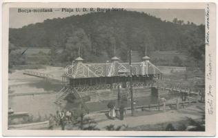 1935 Boksán-forrás, Bocsa-Izvor (Németbogsán, Boksánbánya, Bocsa Montana); Plaja UDR / strand, fürdőzők / beach, bathers. photo (EB)