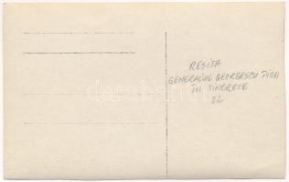 1922 Resicabánya, Resica, Resicza, Resita; román katonák / Romanian military. photo (vágott / cut)