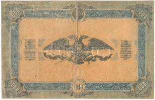 Orosz Polgárháború / Dél-Oroszország / Wrangel Hadserege 1919. 1000R T:F,VG kisebb beszakadások, lyu...