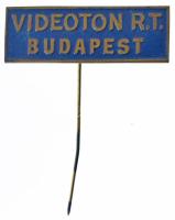 ~1990. Videoton R.t. - Budapest festett jelvény (13x37mm) T:AU