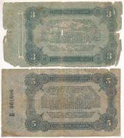 Orosz Polgárháború / Ukrajna és Krím / Odessza 1917. 3R + 5R T:VG,G Russian Civil War / Ukraine and ...