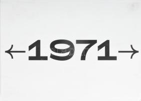 1971 - Párhuzamos különidők Fővárosi Képtár, Tranzit Hungary Közhasznú Egyesület, Budapest, Magyarország, 328 p. 2019 Kiadói papírkötésben