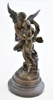Jean Didier Debut (1824-1893): Amor és Psyche. A művész szobrának XX. századi utánöntése. Jelzett: &...