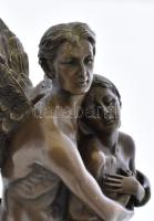 Jean Didier Debut (1824-1893): Amor és Psyche. A művész szobrának XX. századi utánöntése. Jelzett: &...