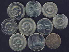 NDK 1969-75. 5M (3x) klf, 10M (3x) klf, 20M (4x) klf T:2,2/3 Összesen 10db!