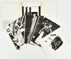 Szabad Terület, Magyar Műhely találkozó, 1989, Szombathely. 50 db reprodukciót tartalmazó mappa 14x2...