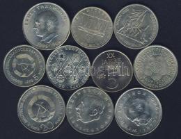 NDK 1969-75. 5M (3x) klf, 10M (3x) klf, 20M (4x) klf T:2,2/3 Összesen 10db!