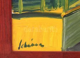 Schéner jelzéssel: Vitorlások. Olaj, farost. Fakeretben, 51×61 cm