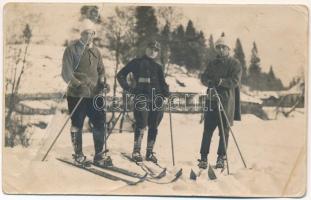 Predeál, Predeal; síelő katona, téli sport / ski, winter sport. photo (fa)