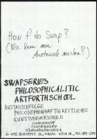 Sugár János (1958): Wie kann man austalisch Machen? (How t'do Swap?) 19 oldalas avantgarde kézi...