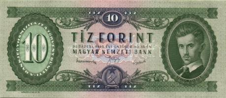 1949. 10Ft (2x) egymásutáni sorszámmal T:I