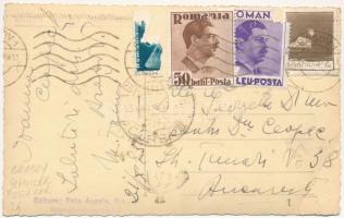 1937 Brassó, Kronstadt, Brasov; Schuler / Postavaru / Keresztényhavas, birkanyáj / mountain, flock o...