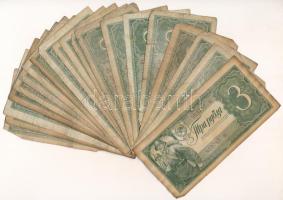 Szovjetunió 1938. 3R (20x) T:F,VG folt Soviet Union 1938. 3 Ruble (20x) C:F,VG spotted Krause P#214