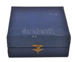 Ezüst(Ag) vietnámi csésze csészealjjal, jelzett, d: 5,5 és 8 cm, díszdobozban, nettó: 90,6 g