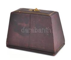 Ezüst(Ag) súlyozott gyertyatartó pár, jelzett, tartóban, m: 12 cm, bruttó: 672 g