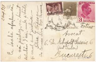 1937 Kovászna-fürdő, Baile Covasna; Strand Mofeta / fürdő, úszómedence / spa, swimming pool. photo (...