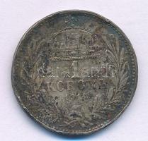 1914KB 1K Ag "Ferenc József" T:VF patina, ph. Adamo K5.1