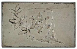 1906. "Vívó és Atletikai Club (VAC) 1906." kétoldalas, ezüstözött bronz plakett eredeti &q...