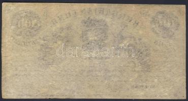 1852. Emigrációs "Kossuth bankó" New York 100$, Kossuth Lajos eredeti aláírásával! T:II+