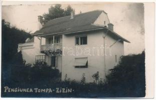 1939 Zajzon, Zaizon-fürdő, Zajzonfürdő, Baile Zizin; Pensiunea Tompa / Tompa penzió / hotel. photo (fl)