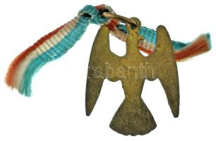 DN Galambot ábrázoló bronz jelvény nemzetiszín szalaggal (20x16mm) T:AU