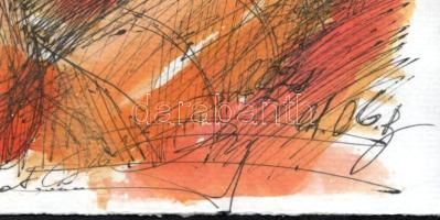 ZéKovács József (Zé Kovács Jozsef, 1951-): Don Quichote beles..., 2021. Akvarell, tus, papír, jelzet...