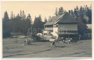 Brassópojána, Polyána, Pojána, Schulerau, Poiana Brasov; menedékház / rest house. photo (ragasztónyom / glue marks)