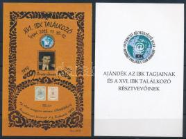 2023 XVI. IBK Találkozó, Szeged karton és ajándék emlékív