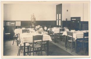 Fertő-tető, Muntele Mic (Karánsebes, Caransebes); Bella-Vista Sufragerie / Bella-Vista Speisezimmer / menedékház étkezője, belső / rest house, dining room, interior. Foto orig. J. Fischer 1937.