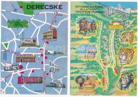 37 db MODERN térkép motívumos képeslap / 37 modern map motive postcards