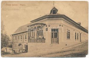 1910 Polyán, Pojana, Poiana Sibiului; Hotel Sufana szálloda. Photogr. E. Fischer / hotel, Transylvanian folklore (EM)