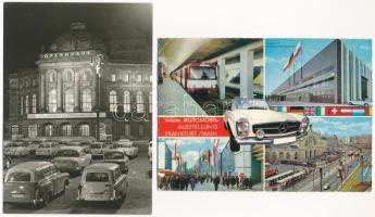 44 db MODERN autós és motoros motívum képeslap