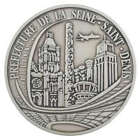 Franciaország DN "Belügyminisztérium / Szajna-Saint-Denis prefektúra" részben műgyantás, e...