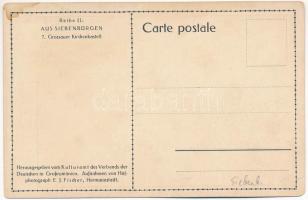 Kereszténysziget, Grossau, Cristian; Grossauer Kirchenkastell. Hofphotograph E. J. Fischer / Evangél...