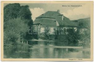 Szenterzsébet, Hammersdorf, Gusterita (Nagyszeben, Sibiu); Mühle / vízimalom. H. Zeidner kiadása. Fotograf G. v. Kováts / watermill (EK)