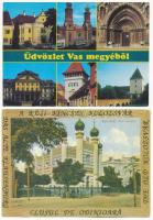 ZSINAGÓGA - 42 db modern magyar és külföldi képeslap / SYNAGOGUES - 42 modern Hungarian and other European postcards