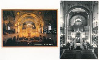 ZSINAGÓGA - 42 db modern magyar és külföldi képeslap / SYNAGOGUES - 42 modern Hungarian and other Eu...
