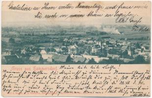 1900 Szenterzsébet, Hammersdorf, Gusterita (Nagyszeben, Sibiu); látkép. Verl. d. Buchh. G. A. Seraphin. Lichtdruck v. Jos. Drotleff / general view (EK)